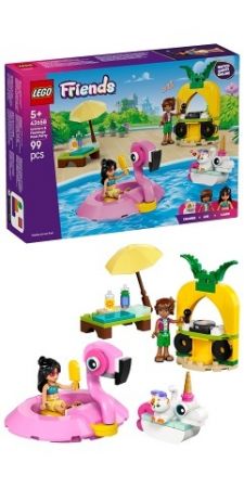 LEGO® Friends 42658 Zábava u bazénu s jednorožcem a plameňákem