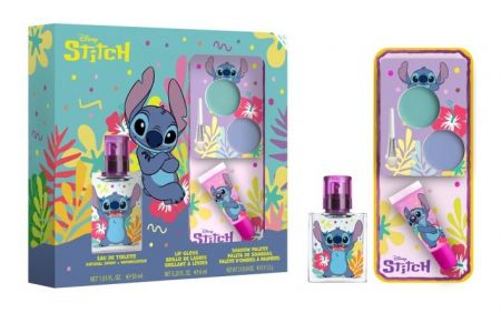 Dárkový set Stitch EDT 30 ml + lesk na rty + oční stíny