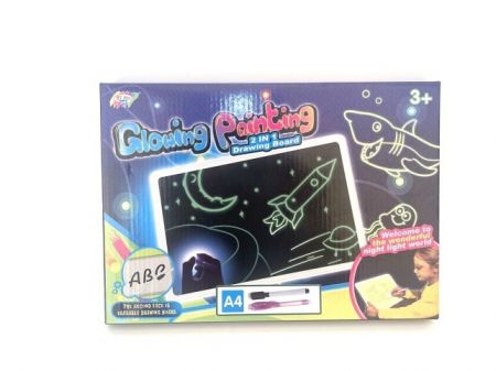 Kreslící tabulka svítící ve tmě