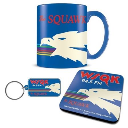 Stranger Things dárkový set (hrnek, podtácek a klíčenka) - WSQK