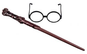 Harry Potter set hůlka a brýle