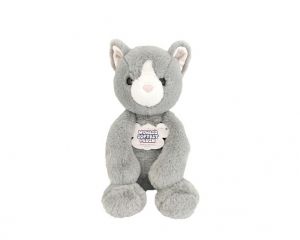 Kotě šedé plyšové 40 cm