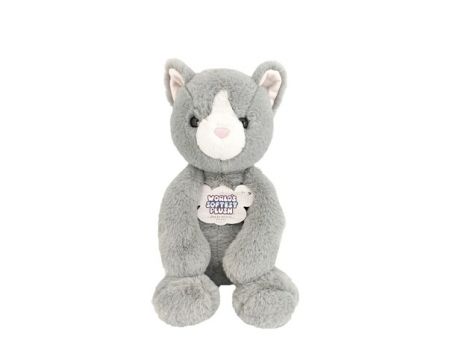 Kotě šedé plyšové 40 cm