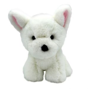 Pes bílý plyšový 27 cm
