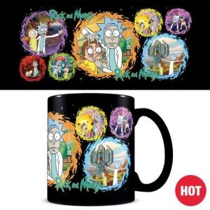 Rick a Morty měnící hrnek, 325 ml