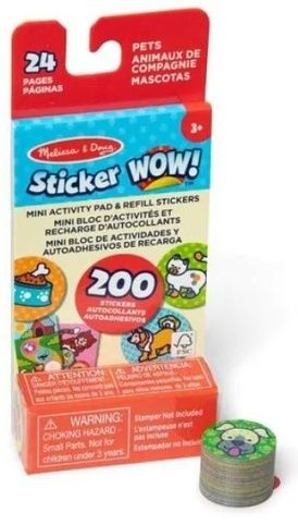 Melissa & Doug sticker wow náplně samolepek zvířátka