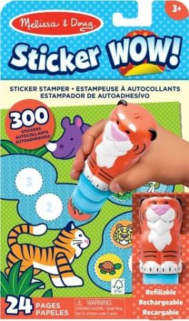 Melissa &amp; Doug sticker wow samolepky tygr