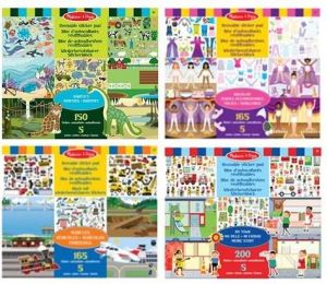 Melissa & Doug samolepky opakovaně použitelné s podložkou