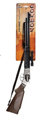 Puška kovbojská s dalekohledem kovová - 8 ran