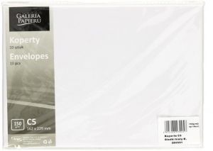 Obálka C5 16,2x22,9cm metalická bílá růže