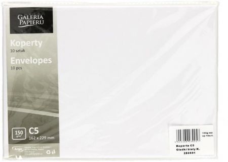 Obálka C5 16,2x22,9cm metalická bílá růže