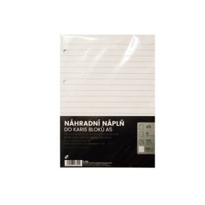 Náhradní vložka do KARIS A5 100 listů linka