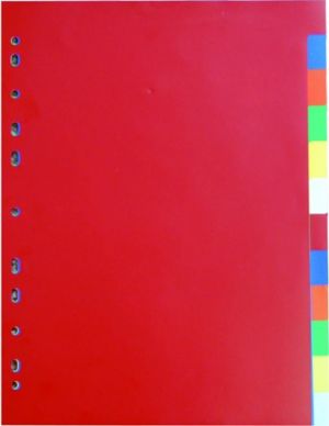 P+P Karton Rozdružovač A4,2x6 barev 120my