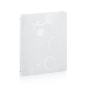 Pořadač A4 PP 4kr. Black and White bílá