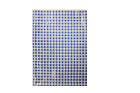 Ubrus do výtvarné výchovy 65x50cm modro-bílé kostky