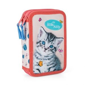 Penál 2 p. prázdný kočka