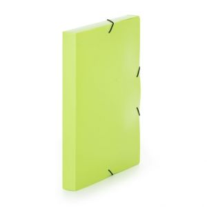 Krabice PP s gumou A4 neprůhledná lime