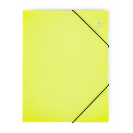 Sloha PP s gumou A4 neprůhledná lime