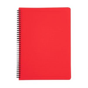 Twin wire blok A5 PP Classic červená