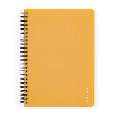 Twin wire blok A5 PP VERDE hořčice