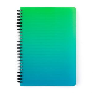 Twin wire blok A5 PP OMBRE zelená