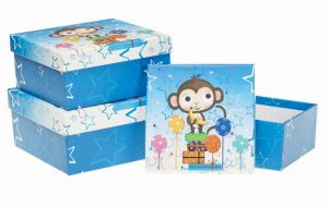 Dárková krabička – Opička s dárky 3ks