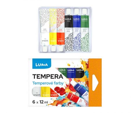 Barvy temperové LUMA 6 barev
