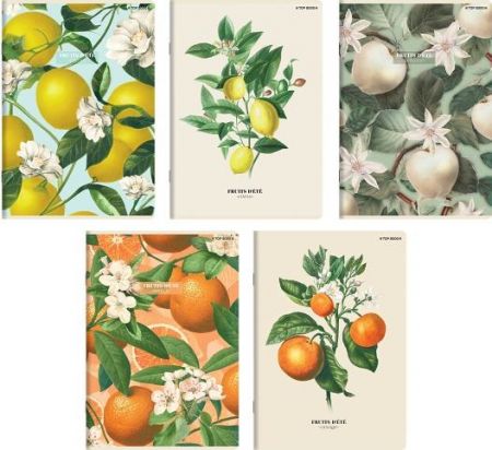 TOP 2000 - Sešit Top 2000 Letní ovoce A5/60 listů, linkovaný, mix