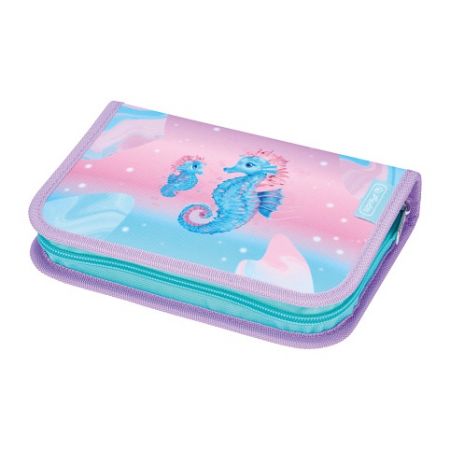 Herlitz - Penál plný mořský koník 2 chlopně