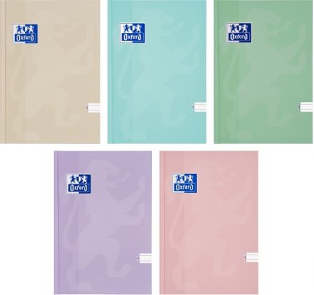 Oxford - Kniha záznamní Oxford Touch Pastel A5/96 listů, linkovaná, mix