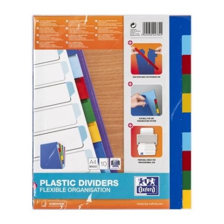 Oxford - Rozřaďovač Oxford A4/10 barev Maxi