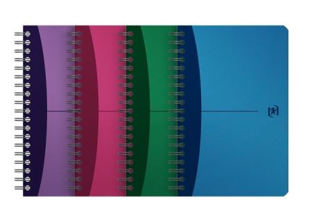 Oxford - Blok spirálový Oxford Urban 11 x 17 cm/90 listů, linkovaný, mix