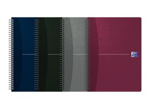 Oxford - Blok spirálový Oxford Essentials B5/90 listů, čtverečkovaný, mix