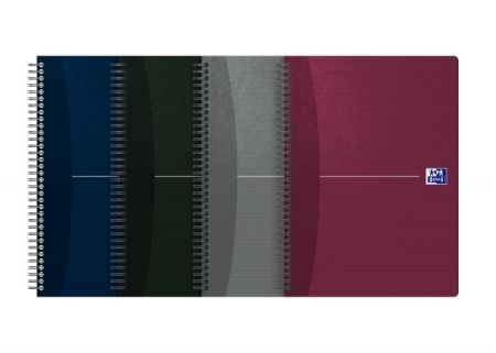 Oxford - Blok spirálový Oxford Essentials B5/90 listů, čtverečkovaný, mix