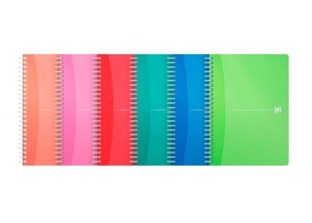 Oxford - Blok spirálový Oxford My Colours A5/90 listů, linkovaný, mix