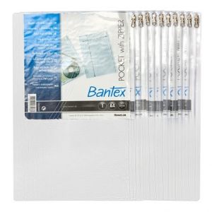 Bantex - Obal se zipem A4 Bantex 140 my, 10 ks