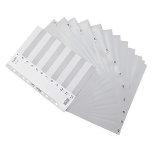 Bantex - Rozřaďovač A4 číselný 1 - 12 Bantex