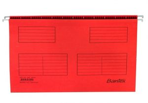 Bantex - Desky závěsné A4 Bantex,červené, karton 220 g/m2