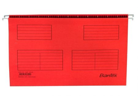 Bantex - Desky závěsné A4 Bantex,červené, karton 220 g/m2