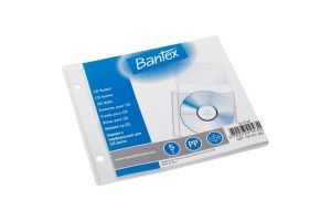 Bantex - Obal prospektový na CD Bantex, 120 my, 5 ks