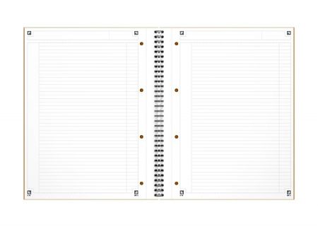 Oxford - Blok spirálový Oxford International Notebook A4+/80 listů, linkovaný, oranžový