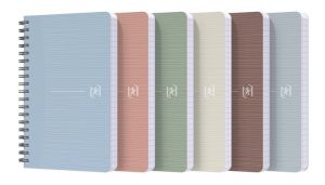 Oxford - Blok spirálový Oxford Rec’Up 9 x 14 cm/90 listů čtverečkovaný, mix