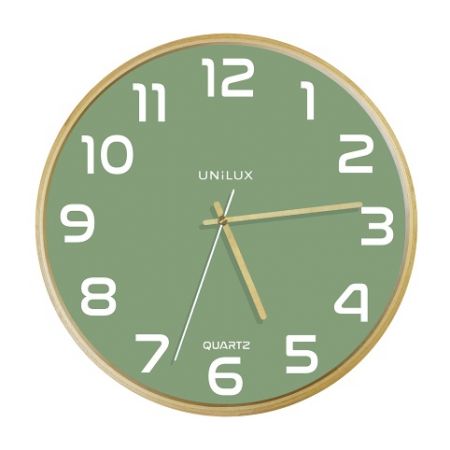 Unilux - Hodiny na stěnu Unilux Baltic zelené