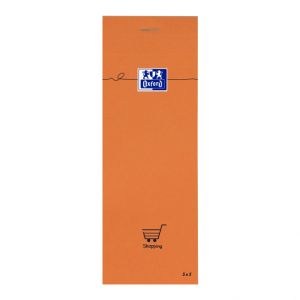 Oxford - Zápisník Oxford Orange 7,4 x 21 cm/80 listů, čtverečkovaný