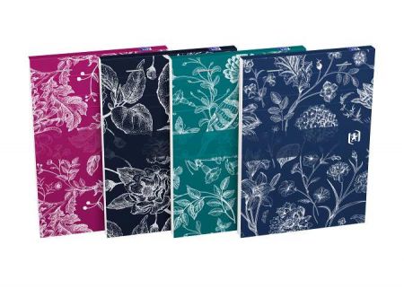 Oxford - Blok poznámkový Oxford Romance A6/80 listů linkovaný, mix