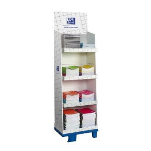 Display Oxford papírový bílý vysoký