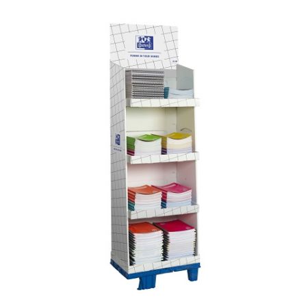 Display Oxford papírový bílý vysoký