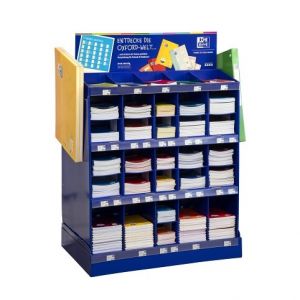 Display Oxford papírový modrý velký