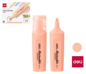 Zvýrazňovač DELI ES621S pastel oranžový