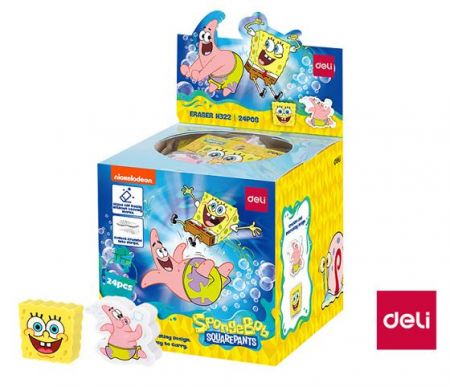 Guma mazací 2ks SPONGEBOB DELI EH322